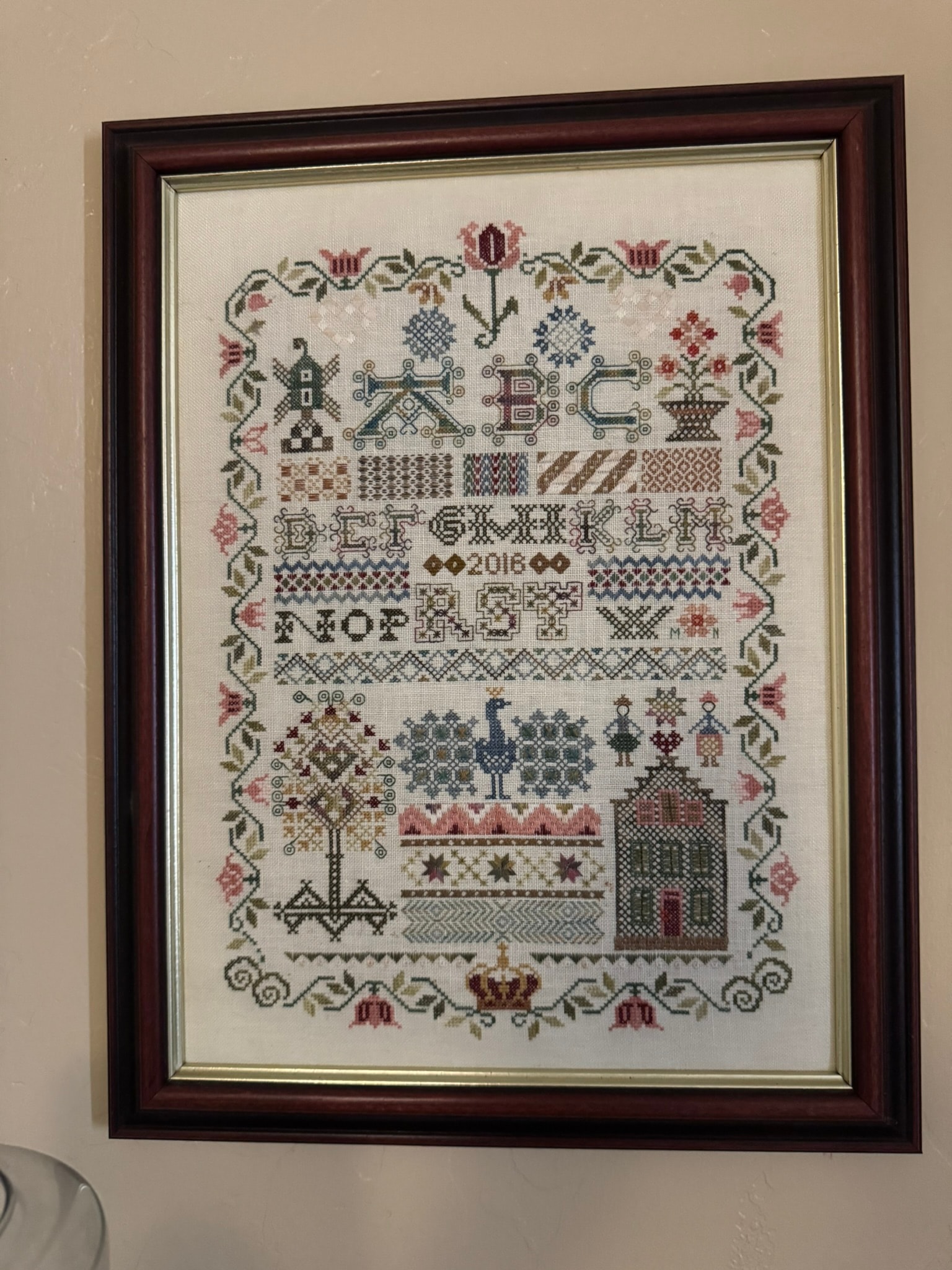 Colorful alphabet sampler, 2016